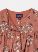 Macacão estampado de cor terracota KANELA / 24E1BFE1CBLE415