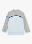 Teddy Jacquard cinza e azul FABELAGE / 23E3PG81GIL943
