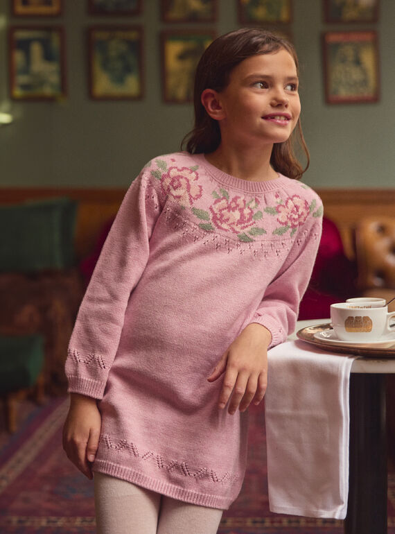 Vestido de malha cor-de-rosa   LADORETTE / 24H2PFQ2ROBD329