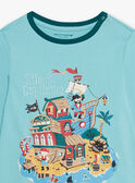 Conjunto pijama azul com padrão pirata menino CAPIRAGE / 22E5PG45PYJC215
