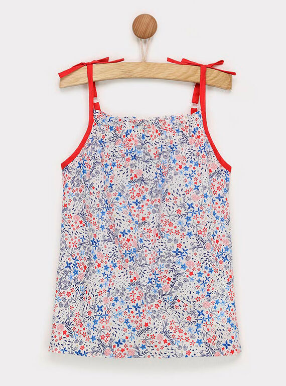 Camisola de alças branca com padrões RADILETTE 1 / 19E2PFL1DEB001