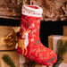 Bota de Natal em veludo