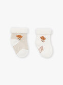 2 pares de meias cru LOLO / 24H0AM21SOQ001