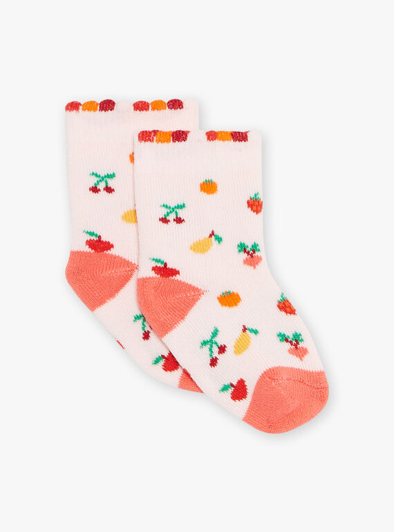 Meias de fruta de ciclo rosa FADENISE / 23E4BFB1SOQ318
