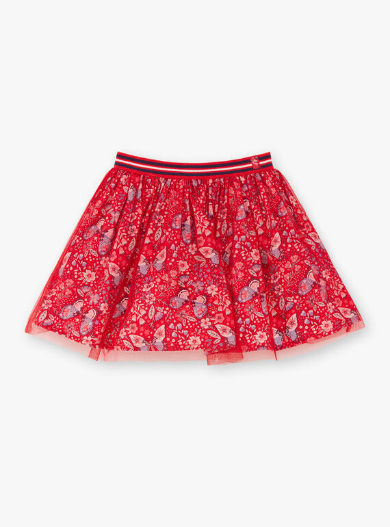 Saia vermelha criança menina ZOJUPETTE / 21E2PFB1JUP050