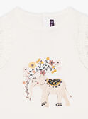T-shirt cru com padrão elefante FLITIETTE / 23E2PFP1TMC001
