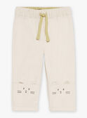 Calças branco-giz em twill GADAEL / 23H1BG81PAN632