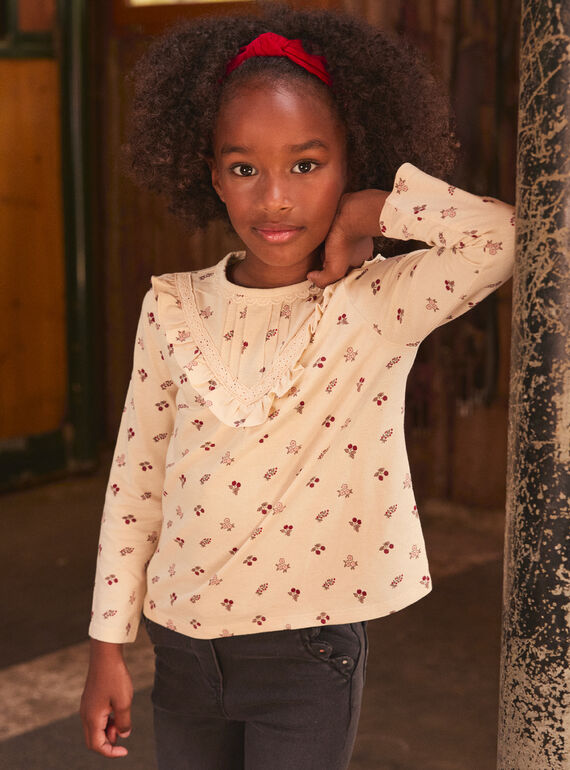 T-shirt com estampa de flores LALITETTE / 24H2PFR1TML001