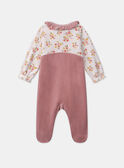 Babygrow de veludo com gorro 
