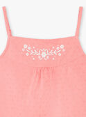 Camisola de alças rosa bordado floral ZUDOUETTE / 21E2PFT1DEBD313