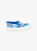 Slip-on azul com estampado de tubarões FEVANAGE / 23N10PG31D16715