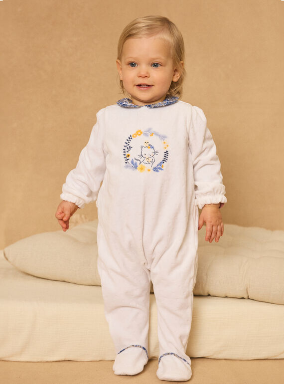Babygrow de veludo devoré MECHARLOTTE / 25E5BFD2GRE001