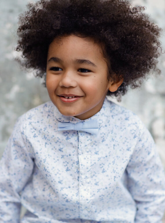 Camisa estampa floral com laço amovível menino TIFLORAGE / 20E3PGJ6CHM001