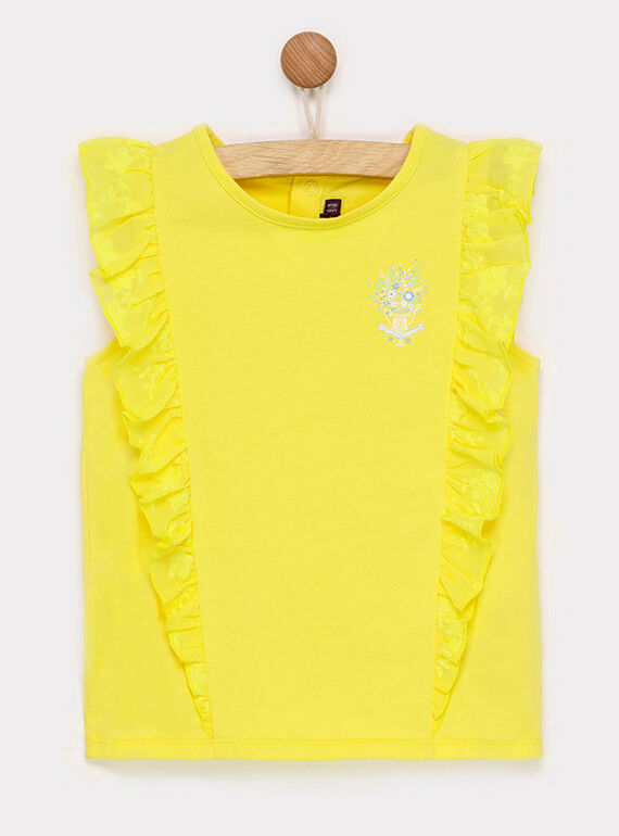 T-shirt mangas curtas amarelo RYESSETTE / 19E2PFS1TMC106
