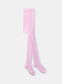 Collants rosa-marshmallow tricotado KABAZETTE / 24E4PF32COL318