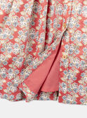 Vestido camiseiro com flores de cetim de algodão KICHETTE / 24E2PFC2ROB410