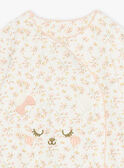 Babygro cru com estampado florido rosa bebé menina CEDANAE / 22E5BF43GRE001