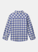 Camisa aos quadrados azul MEMINAGE / 25E3PG81CHM001