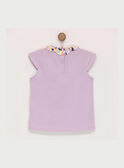 T-shirt mangas curtas malva ROPIYETTE / 19E2PFD1TMC328