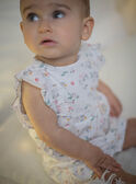 Babygro curto sem mangas com estampado de coelho e flores CEGINNA / 22E5BF53GRE000