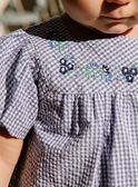 Vestido em seersucker com estampado de vichy FANONO / 23E1BFN1ROB070