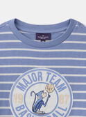 T-shirt às riscas Macaco MEMONKAGE / 25E3PG81TMC221