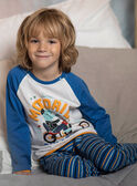 Conjunto pijama com padrão dinossauro com mota menino CAMOTAGE / 22E5PG41PYJ001
