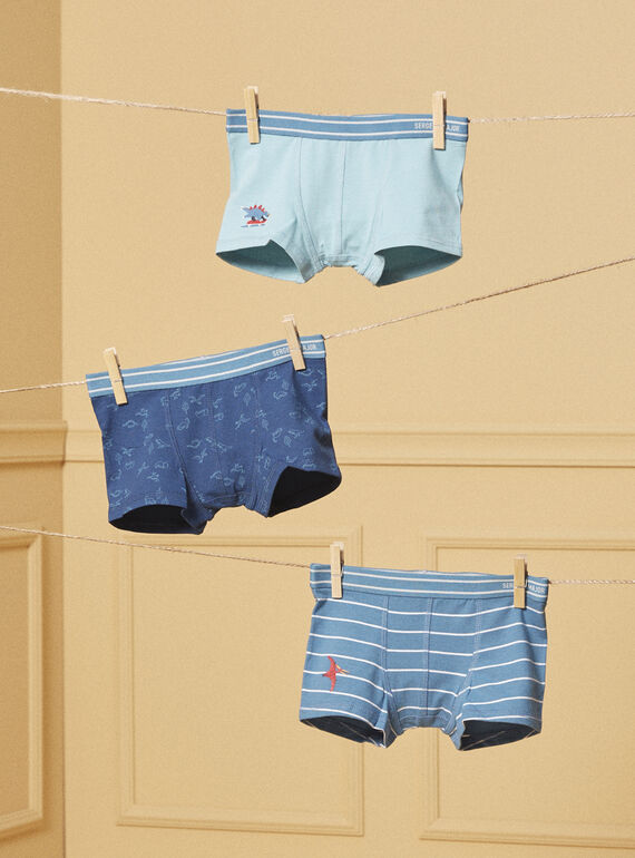 Conjunto de 3 boxers Dinossauro LUIBOXAGE / 24H5PG52BOXC242