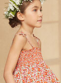 Vestido com smocks baunilha e com estampado florido KRUDETTE 1 / 24E2PFK1RBS114