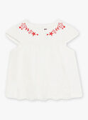 Blusa cru em jersey bebé menina CAURALIE / 22E1BFP1TMC001