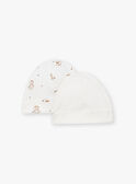 2 gorros de recém-nascido cru em algodão LOUCA / 24H0AM11BNA001