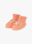 Pantufas de recém-nascido rosa-maquilhagem LOICA / 24H0AF11CHPD327