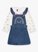 Conjunto body e vestido-jardineiras de ganga bebé menina CABRIGITTE / 22E1BF71ENSP274