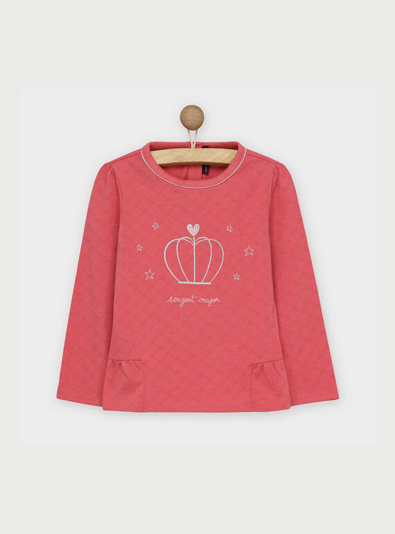 T-Shirt mangas compridas rosa RABUMETTE / 19E2PF42TML303