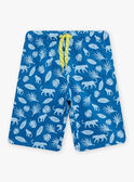Pijama cru e azul com padrão de selva menino CAJAGE / 22E5PG54PYJ001