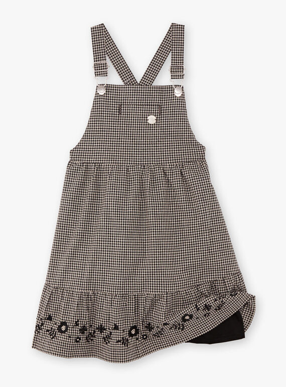 Vestido jardineiras fluido vichy menina BECHAETTE / 21H2PF21CHS090