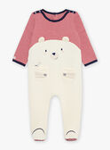 Babygrow às riscas e animação urso FEDOURSON / 23E5BG21GREA002