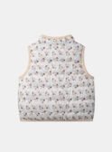 Casaco acolchoado floral sem mangas reversível MABLANCHE / 25E1BF71D3EE403