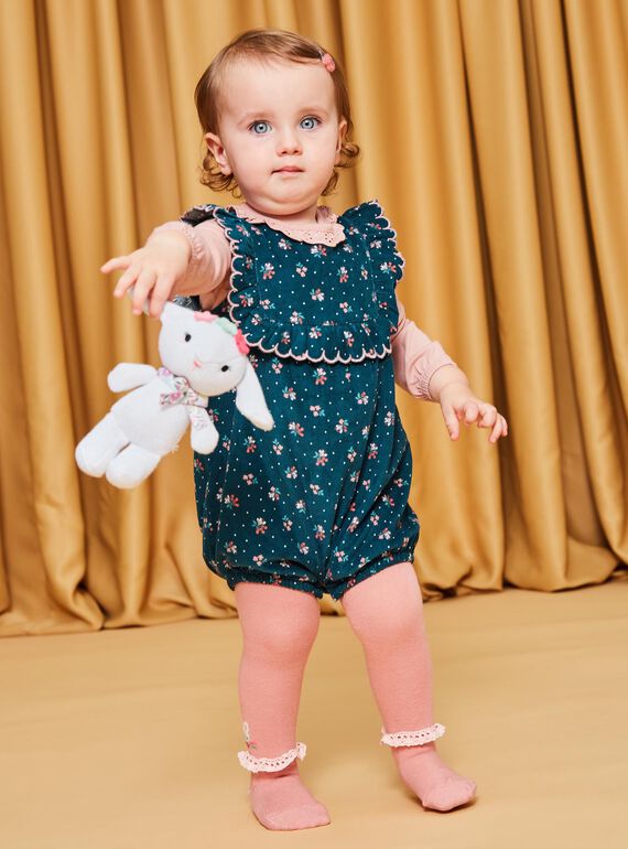 Babygro com estampado florido em bombazina DATAHIS / 22H1BFZ1BARG633