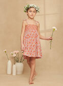 Vestido com smocks baunilha e com estampado florido KRUDETTE 1 / 24E2PFK1RBS114