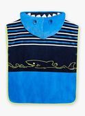 Capa de banho azul às riscas e padrão tubarão menino CYCAPAGE / 22E4PGO1CDBC244