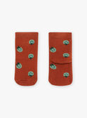 Meias de laço vermelho de tijolo com tomate FACOCO / 23E4BGB2SOQ506