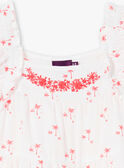 Vestido branco com estampado palmeiras ZYPANETTE / 21E2PFU2ROB000