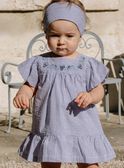 Vestido em seersucker com estampado de vichy FANONO / 23E1BFN1ROB070