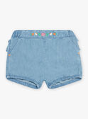 Calções de ganga azul bebé menina CAPHILIPA / 22E1BFM1SHOP272
