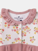 Babygrow de veludo com gorro 