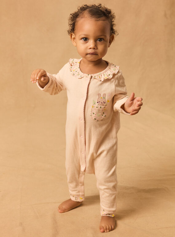 Babygrow em tubique leve MEANAIS / 25E5BFF6GRE413
