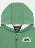 Sweat com capuz verde KRICHAMAGE / 24E3PGB2JGHG602