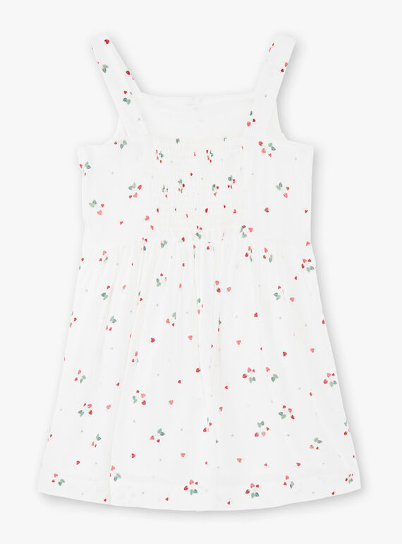 Vestido cru estampado morango ZOLOMETTE / 21E2PFJ1CHS001