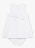 Vestido e bloomer de cerimónia bebé menina CAJULIE / 22E1BFH2CHS001